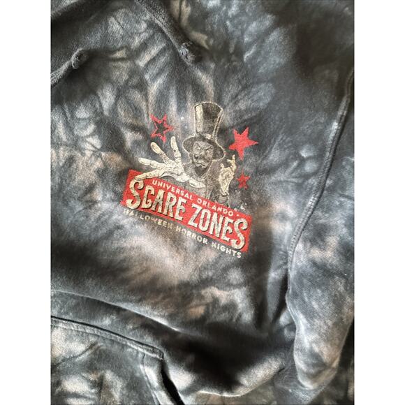 Halloween Horror Nights Hoodie Universal Studios Orlando Scare Zones Small - Picture 2 of 8
